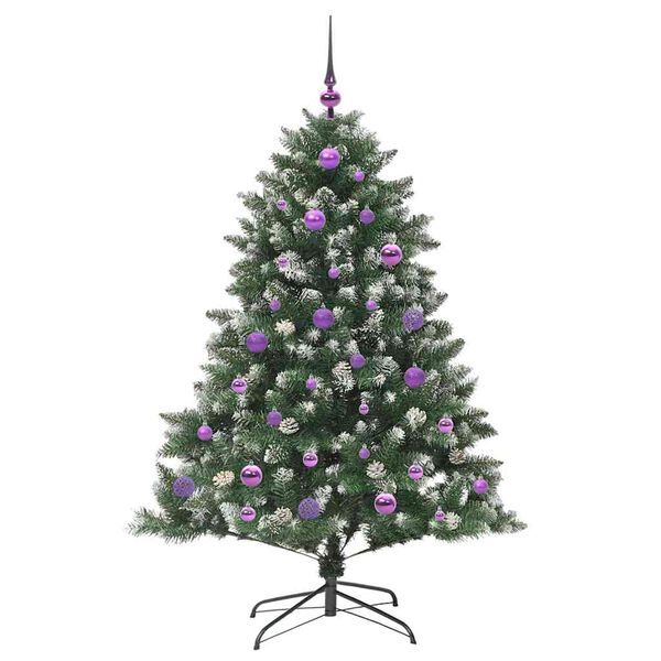 vidaXL Artificial Christmas Tree with 150 LEDs with Stand Green 150 cm