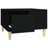 vidaXL Coffee Table Black 55x55x36.5 cm Engineered Wood