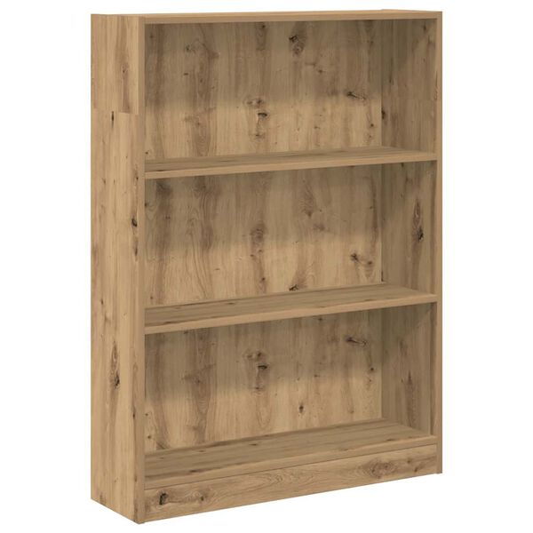 vidaXL Bookcase Artisian Oak 80x24x109 cm Engineered Wood