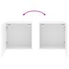 vidaXL TV Wall Cabinets 2 pcs White 40.5x30x40 cm Engineered Wood