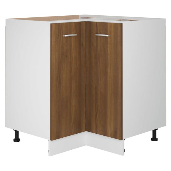 vidaXL Kitchen Cabinet Lyon Brown Oak 75.5x75.5x81.5 cm Engineered Wood