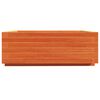 vidaXL Garden Planter Wax Brown 70x70x26.5 cm Solid Wood Pine