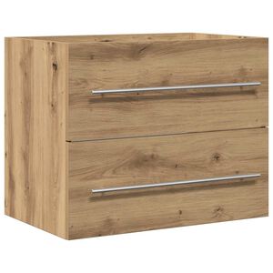 vidaXL Bathroom Sink Cabinet Artisan Oak 60x38.5x48 cm Engineered Wood