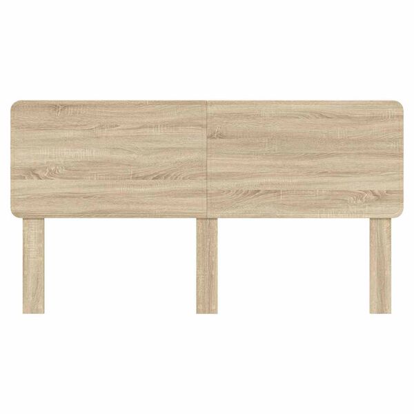 vidaXL Headboard with Headboard Sonoma Oak 180 cm Engineered wood