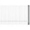 vidaXL Fence with Post Silver 1.4 x 50 m Steel