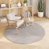 vidaXL Area Rugs Round Cream &Oslash; 200 CM