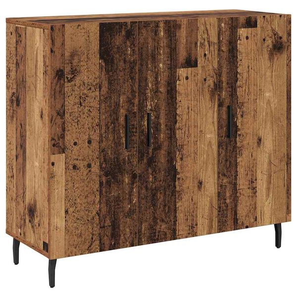 vidaXL Sideboard Old Wood 90 x 34 x 80 cm Engineered Wood