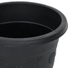 vidaXL Plant Pots 6 pcs Black &Oslash; 22 x 18 cm Plastic