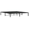 vidaXL Metal Bed Frame without Mattress Black 180x200cm