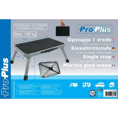ProPlus Folding Single Step Stool 150kg Metal