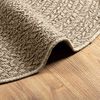 vidaXL Rug ZIZUR Beige &Oslash; 120 cm Jute Look Indoor and Outdoor