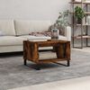vidaXL Coffee Table Smoked Oak 60x50x40 cm Engineered Wood