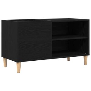 vidaXL Record Cabinet Black oak 84.5 x 38 x 48 cm Engineered Wood