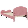 vidaXL Children's Bed Frame with Headboard Pink 80 x 200 cm Velvet