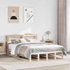 vidaXL Bed Frame without Mattress 140x190 cm Solid Wood Pine