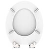 SCH&Uuml;TTE Toilet Seat with Soft Close SPIRIT WHITE White Matte