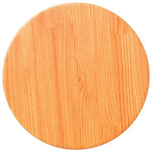 vidaXL Table Top Round Wax Brown &Oslash;30x2.5 cm Solid Wood Pine