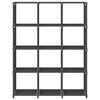 vidaXL 12-Cube Display Shelf Grey 103x30x141 cm Fabric