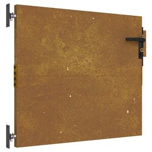 vidaXL Garden Gate 85x125 cm Corten Steel Square Design