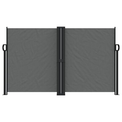 vidaXL Retractable Side Awning Anthracite 140x1200 cm