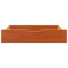 vidaXL Under-Bed Drawers 2 pcs Wax Brown 80x55x17 cm Solid Wood Pine