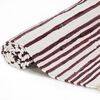 vidaXL Hand-woven Chindi Rug Cotton 120x170 cm Burgundy and White