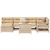 vidaXL 7 Piece Garden Sofa Set Solid Wood Pine