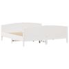 vidaXL Bed Frame without Mattress White 200x200 cm Solid Wood Pine