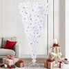 vidaXL Artificial Christmas Tree with Stand White 210 cm PVC and Steel