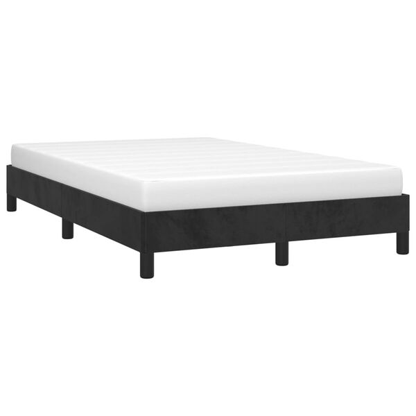 vidaXL Bed Frame without Mattress Black 120x190 cm Small Double Velvet