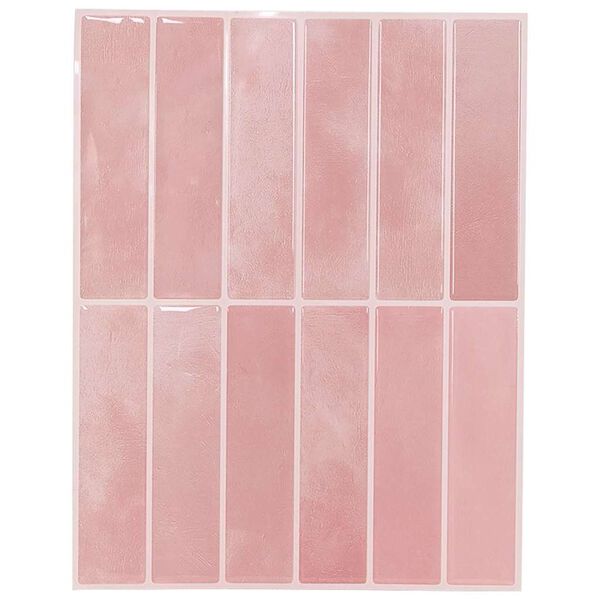 vidaXL Rectangular Tile 20 pcs Pink 29 x 23 x 0.08 cm