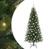 vidaXL Artificial Christmas Tree Green 180 cm PE and PVC