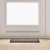 vidaXL Door Mat Light Grey 60 x 40 x 1.2 cm Teddy Fabric