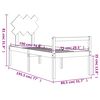 vidaXL Senior Bed without Mattress Small Single Solid Wood