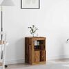 vidaXL LED Sideboard Old Wood 41 x 37 x 67 cm Engineered Wood