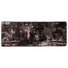 vidaXL Rug Runner MARSA Black 80 x 200 cm Polyester and PVC