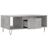 vidaXL Coffee Table Concrete Grey 90x50x36.5 cm Engineered Wood