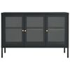 vidaXL Sideboard Anthracite 105x35x70 cm Steel and Glass