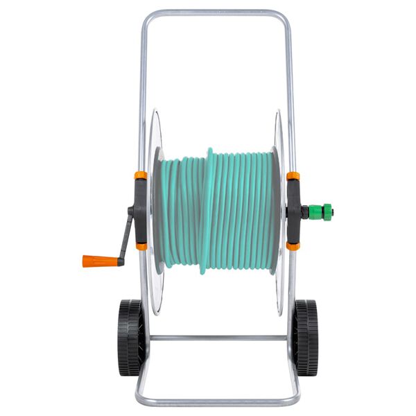 vidaXL Hose Reel Cart for 110 m 1/2" or 80 m 3/4" Hose Steel