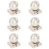 vidaXL Post Caps 6 pcs Globe Final Stainless Steel 91x91 mm
