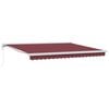 vidaXL Automatic Retractable Awning Burgundy 400x300 cm