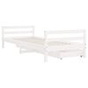 vidaXL Kids Bed Frame with Drawers White 80x200 cm Solid Wood Pine