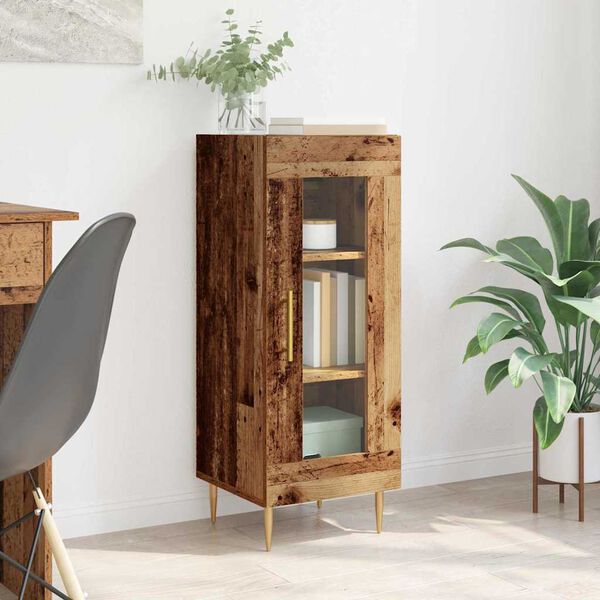 vidaXL Sideboard Old wood 34 x 34.5 x 90 cm Engineered wood