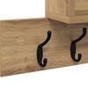 vidaXL Wall-Mounted Coat Rack Artisan Oak 100 x 12 x 43.5 cm