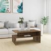 vidaXL Coffee Table Smoked Oak 90x60x42,5 cm Engineered Wood