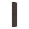 vidaXL 4-Panel Room Divider Brown 200x220 cm Fabric
