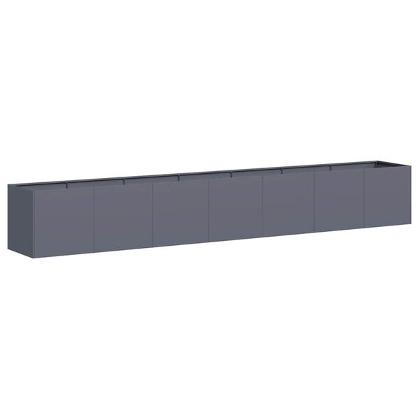 vidaXL Planter Anthracite 280x40x40 cm Cold-rolled Steel