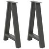 vidaXL Dining Table Legs A-Shaped 2 pcs Anthracite&nbsp;60x(72-73) cm Steel