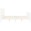 vidaXL Bed Frame without Mattress White 160x200 cm Solid Wood Pine
