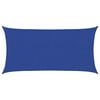 vidaXL Sunshade Sail 160 g/m&sup2; Rectangular Blue 2.5x5 m HDPE